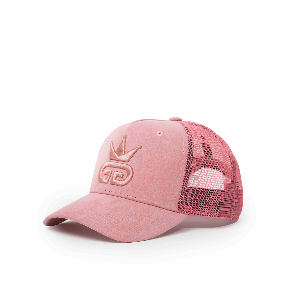 Pink Suede Mesh Hat