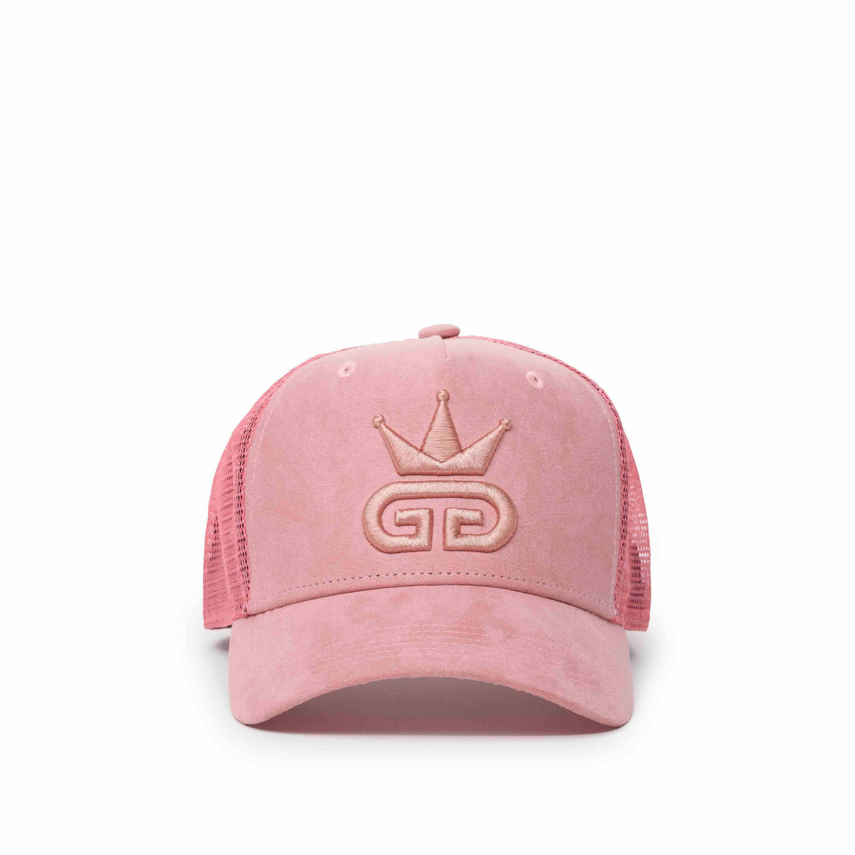 Pink Suede Mesh Hat