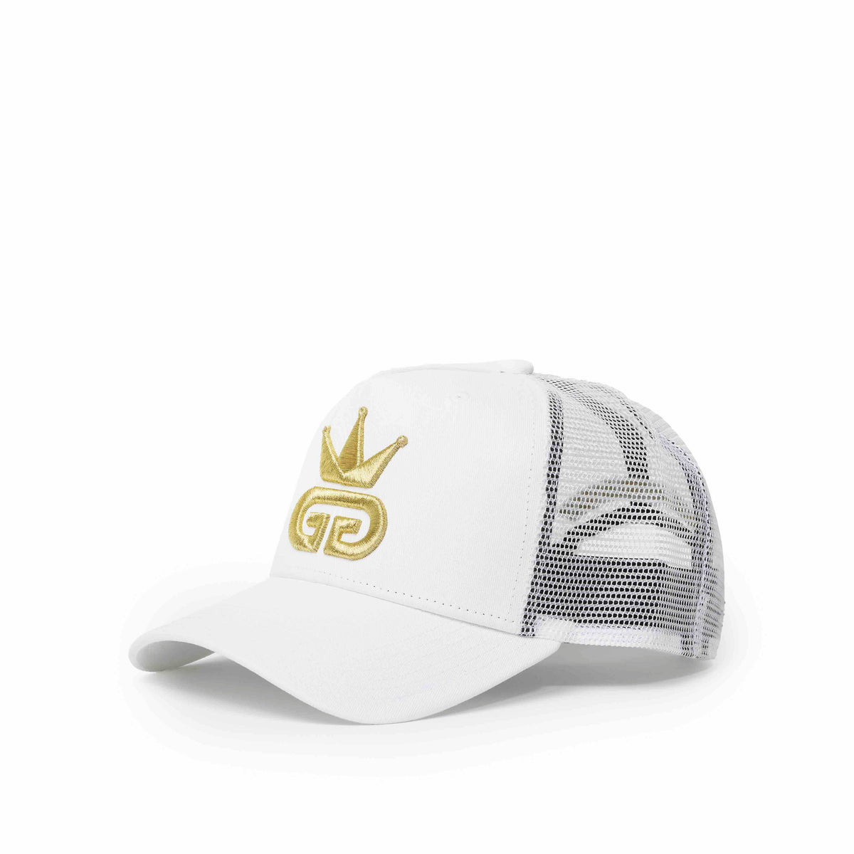 White Cotton Mesh Hat