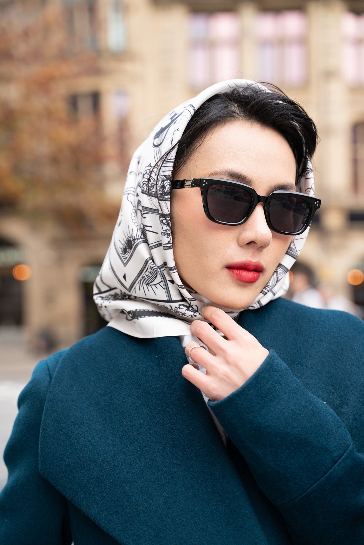 Monochrome Nautical Scarf