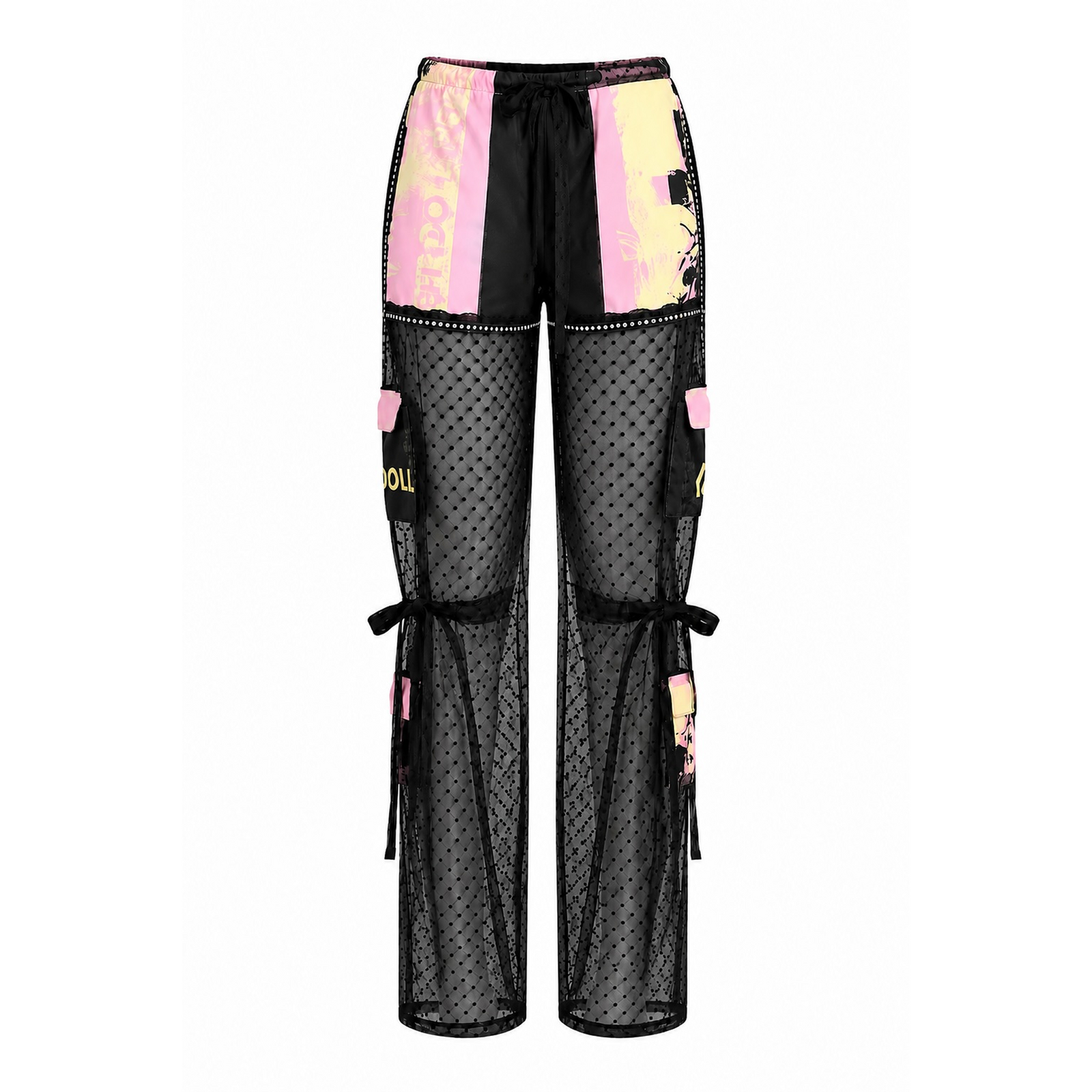 Multicolor Mesh Pants