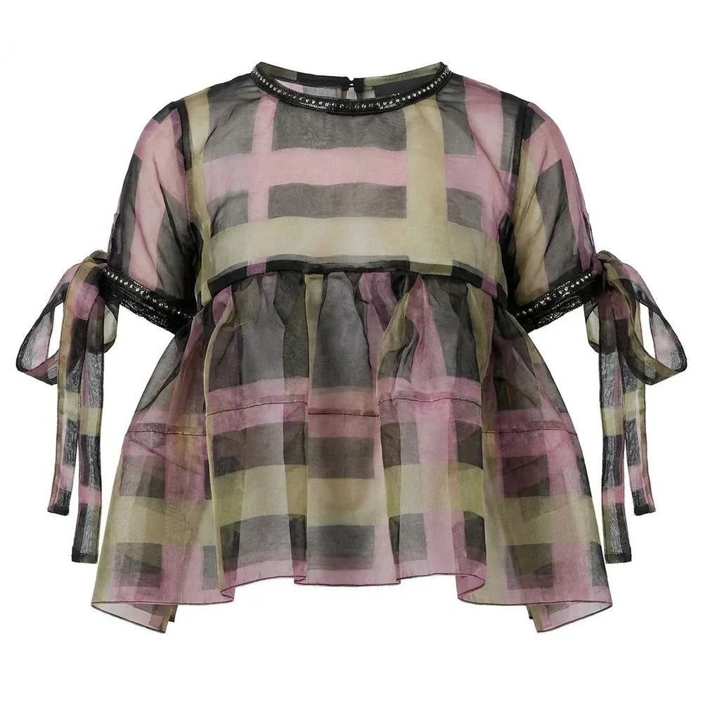 PAPER DOLLS - Multicolor Organza Top, buy at DOORS NYC