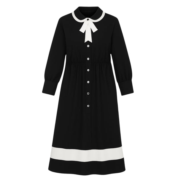 black dress white buttons NARCISS - Midi Shirt Black Feather Evening Gown while the invisible back Size:EU32 On Campus