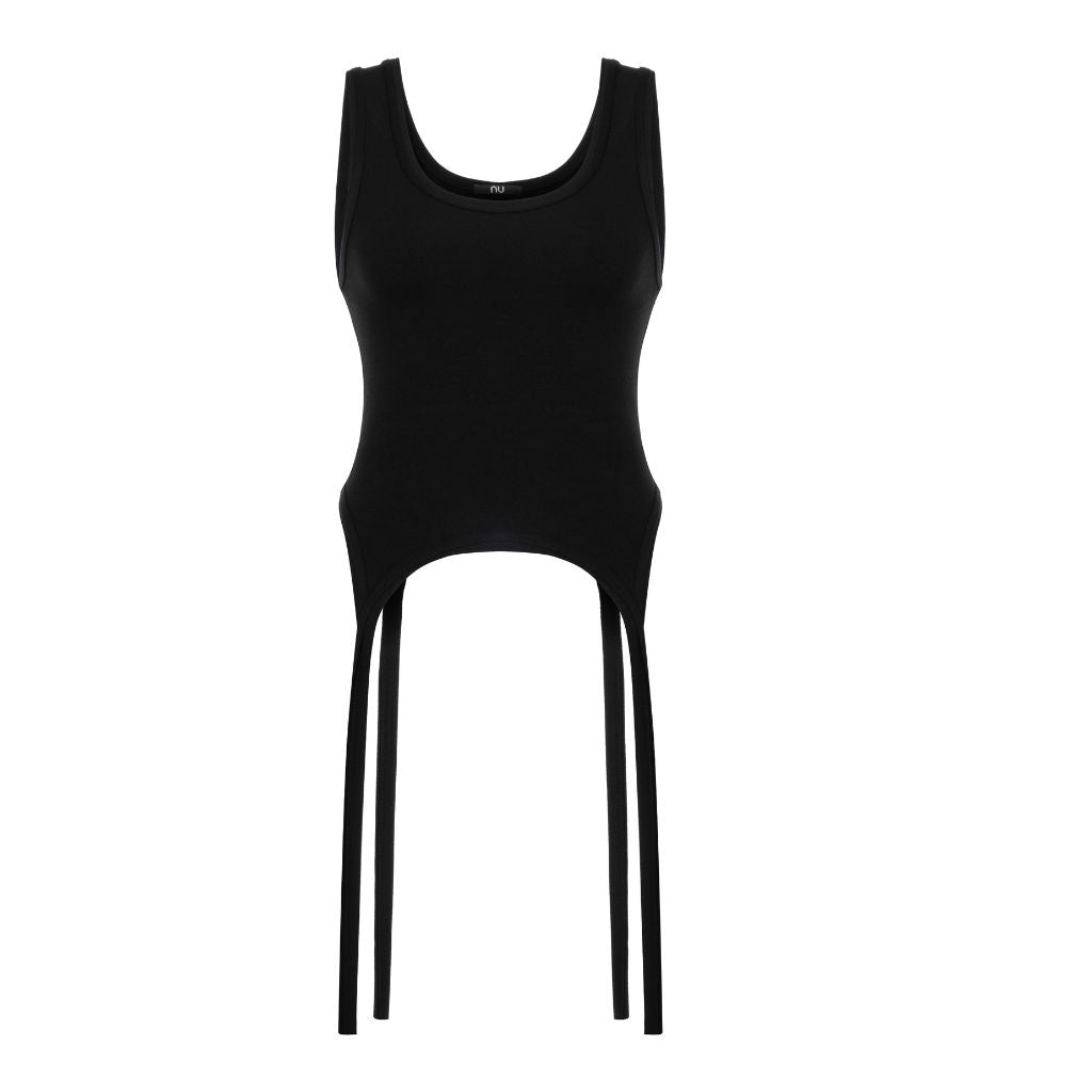 NU LONDON - Jersey Tank Top | Black, buy at DOORS NYC