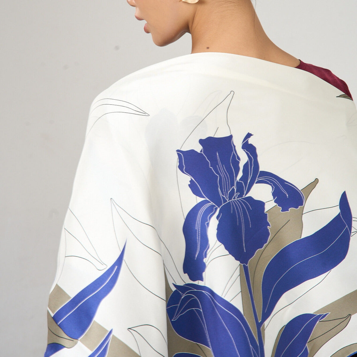 Ivory Botanical Scarf