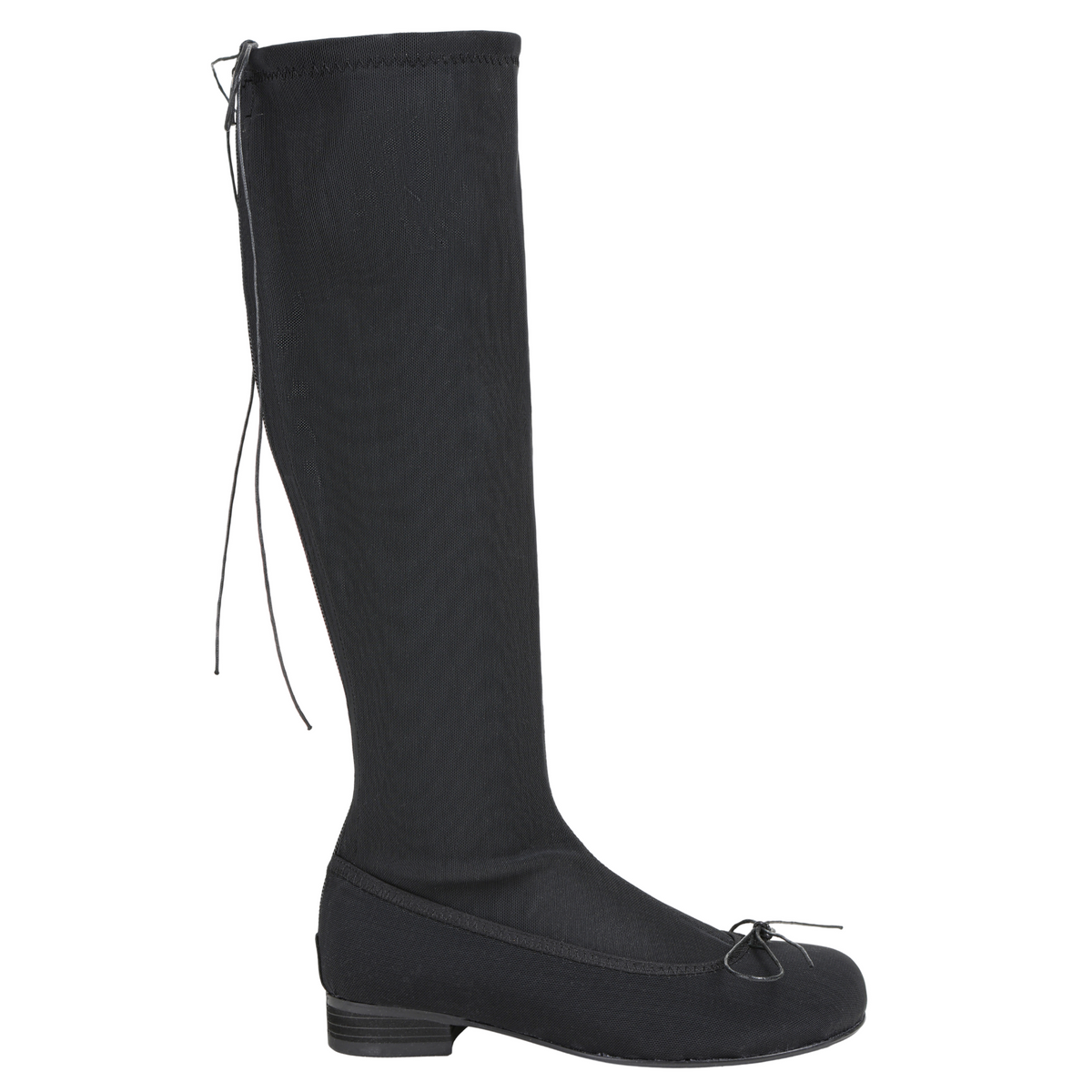 Nia Sheer Mesh Boots  | Black