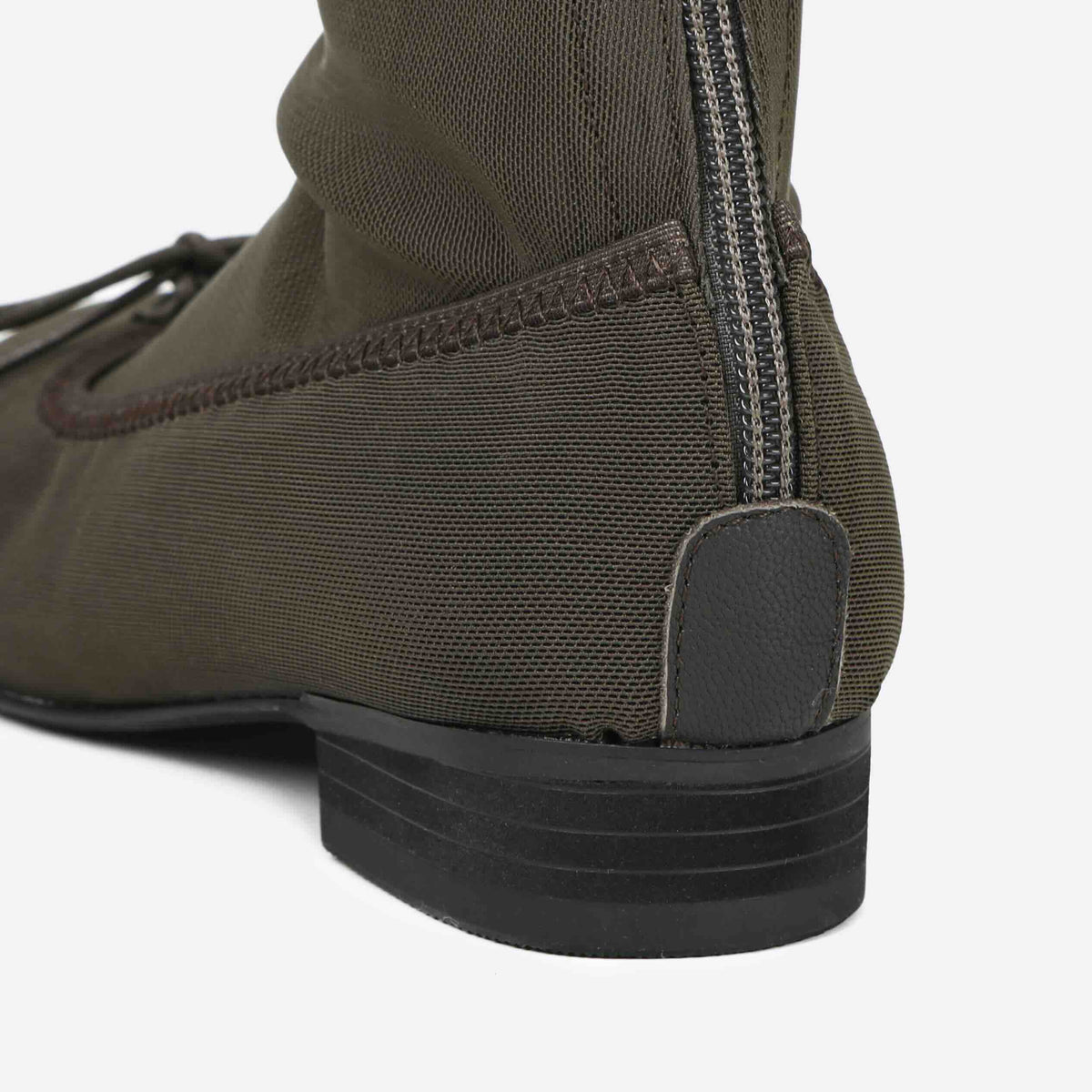 Nia Sheer Mesh Boots  |  Brown