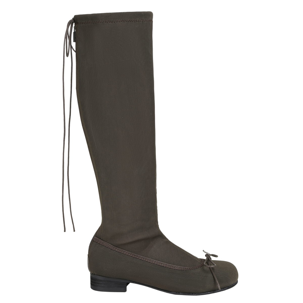 Nia Sheer Mesh Boots  |  Brown