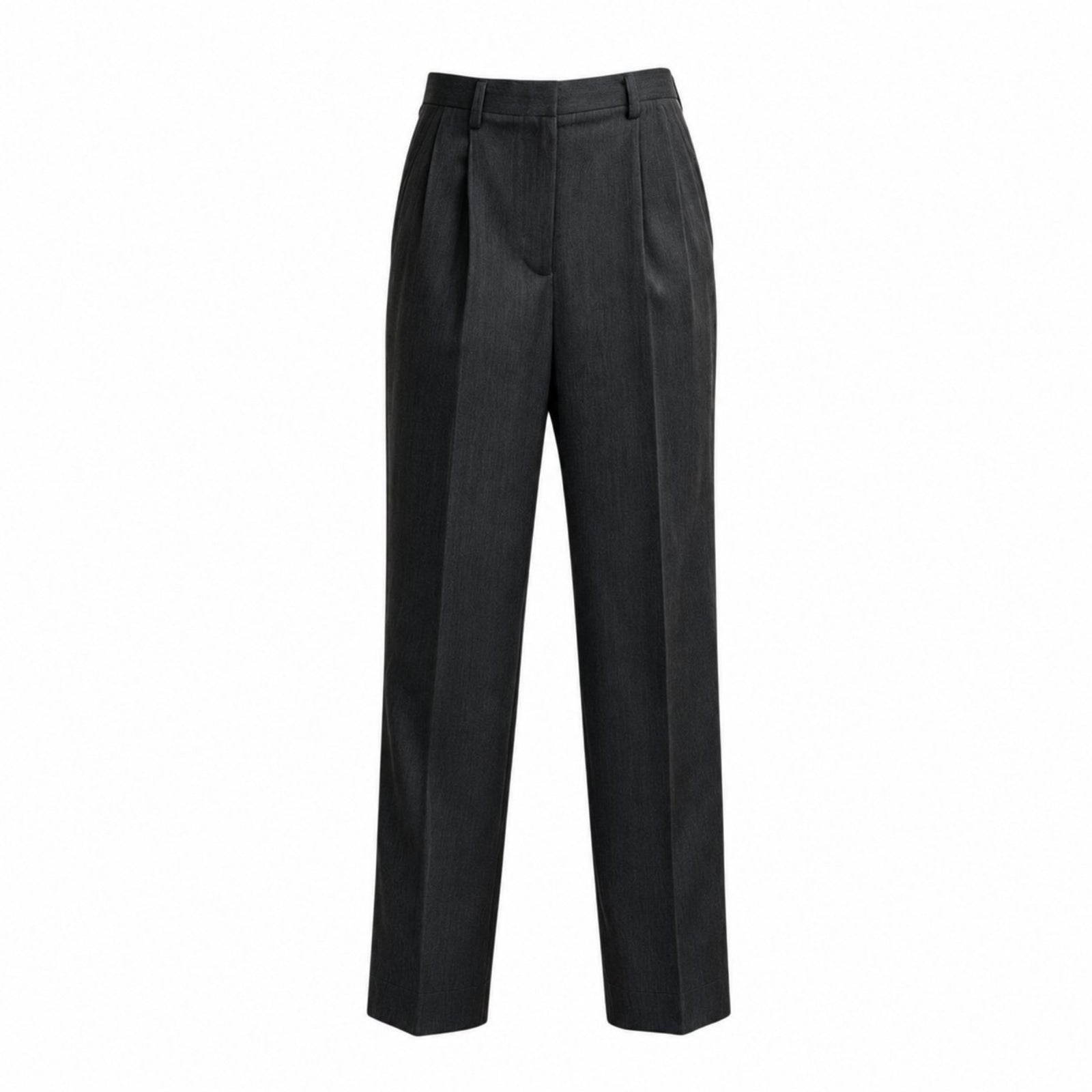 ZHYUN.K Night gray wool tailored trousers, women's suiting pants, buy at DOORS NYC