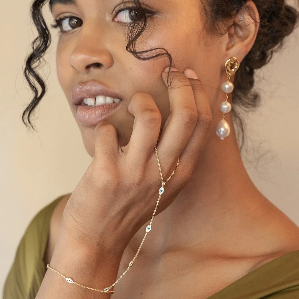 ZEPPLIN THE LABEL - Nikki Handchain | Gold, buy at DOORS NYC