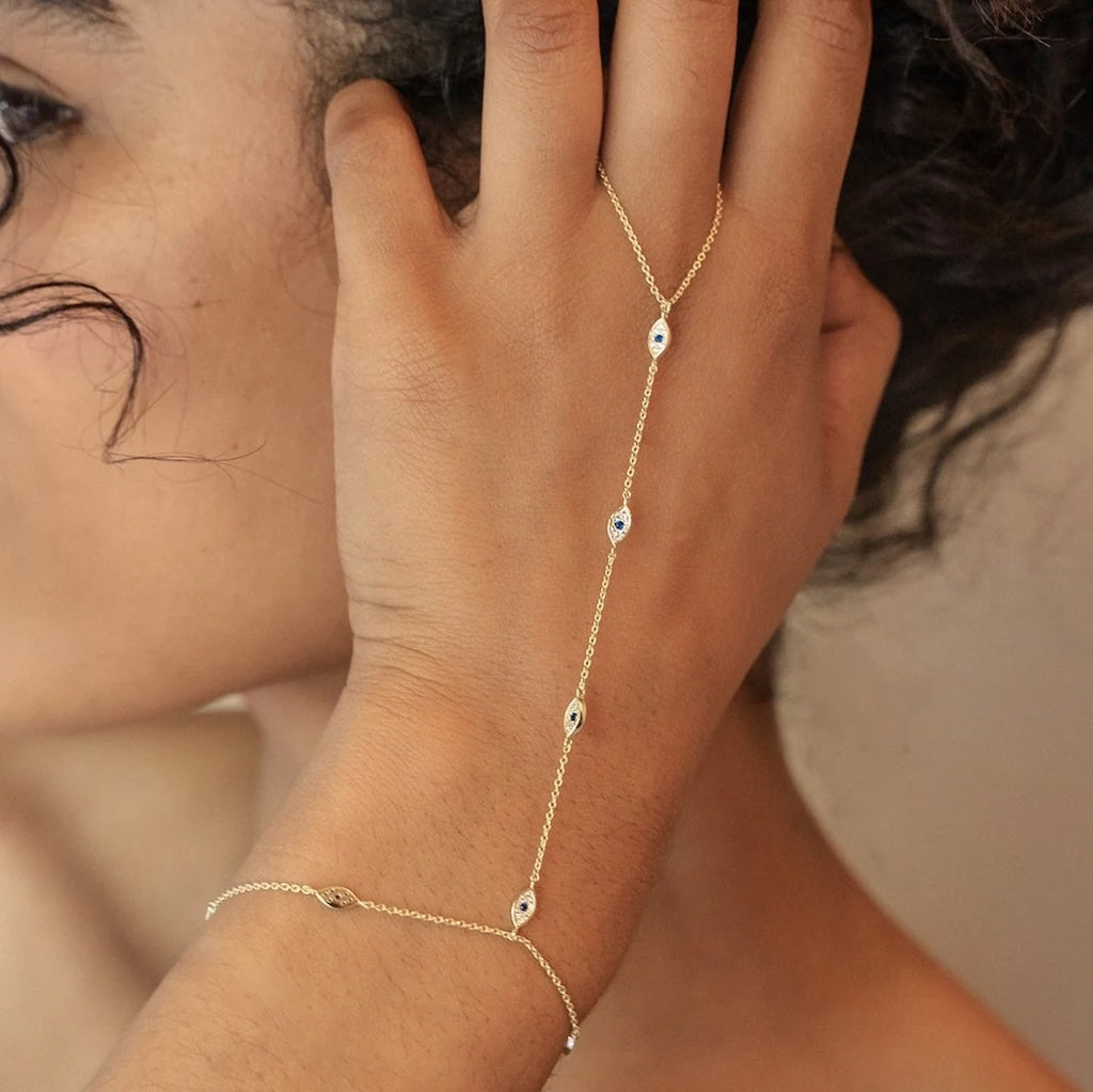 ZEPPLIN THE LABEL - Nikki Handchain | Gold, buy at DOORS NYC