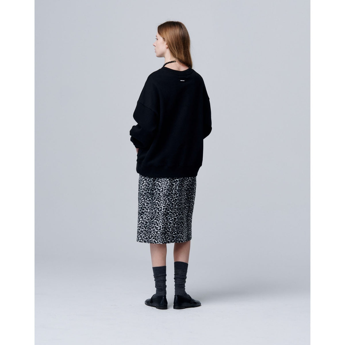 Vintage Ball Sweatshirt with Ribbed Hem