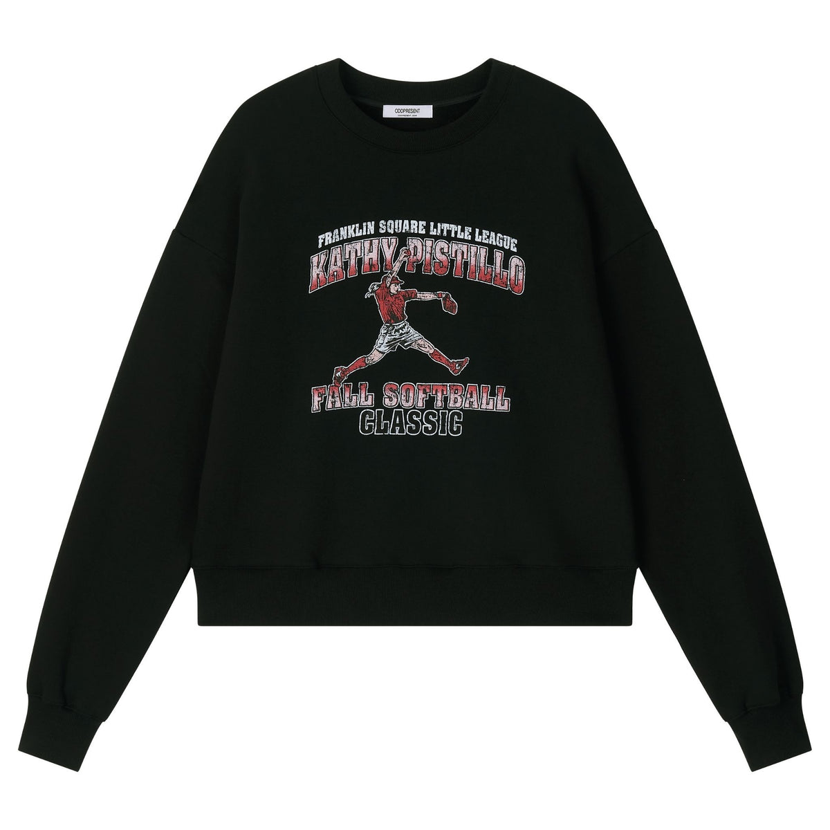 Vintage Ball Sweatshirt with Ribbed Hem