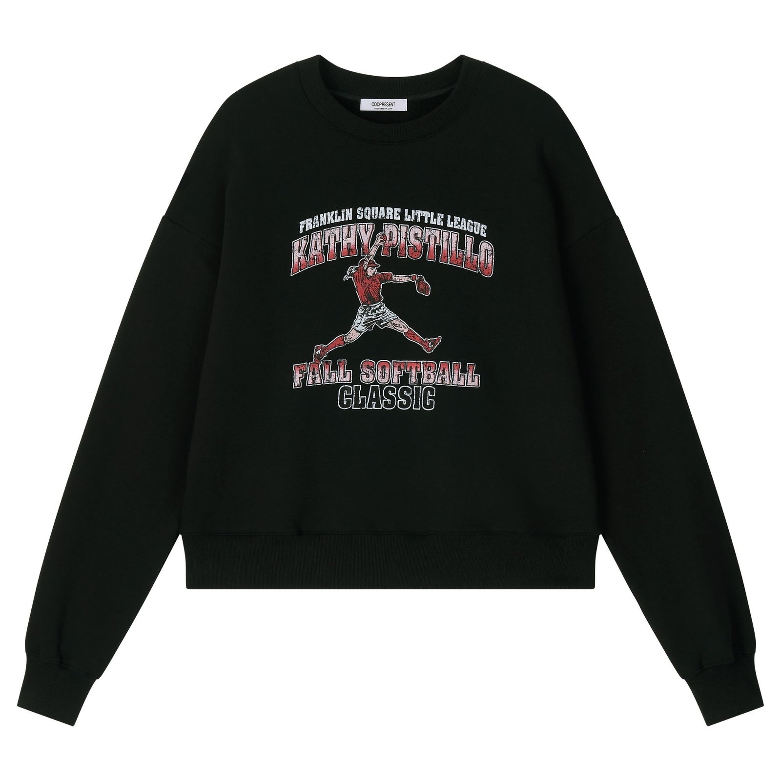 Vintage Ball Sweatshirt with Ribbed Hem