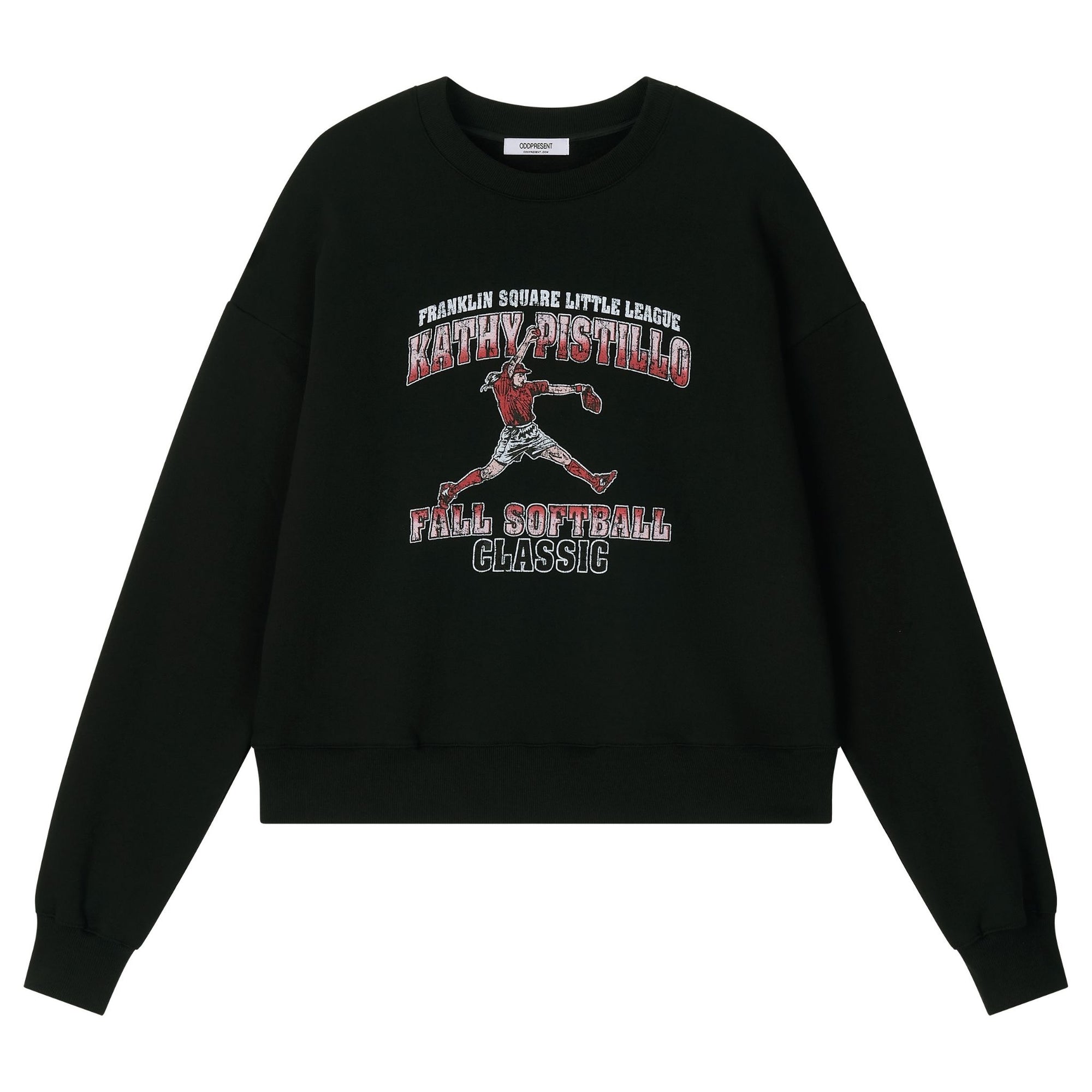 Vintage Ball Sweatshirt with Ribbed Hem