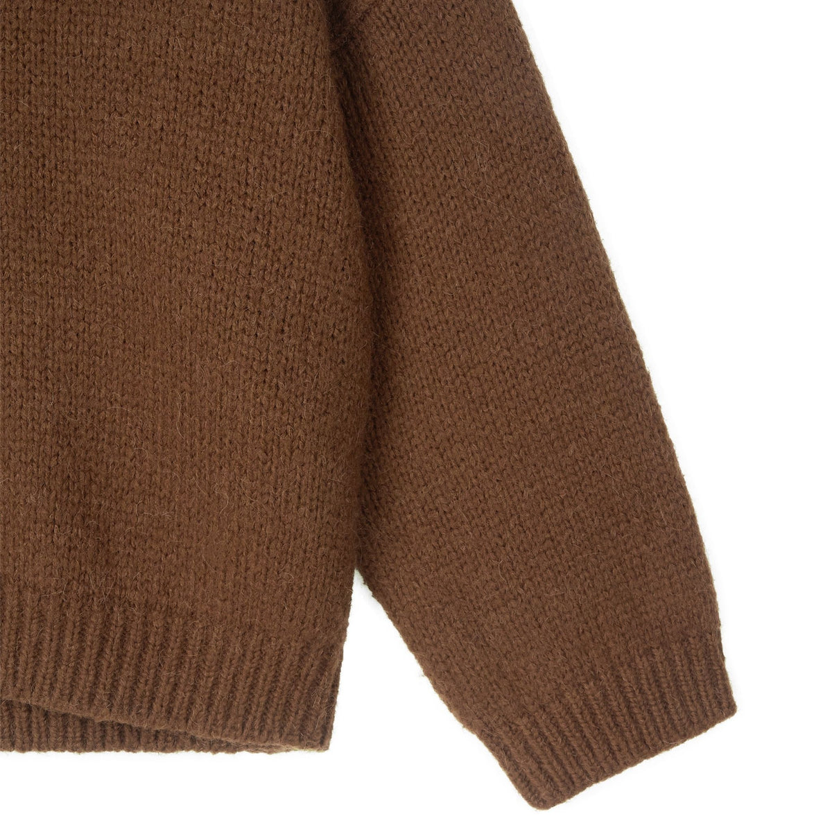 Halo Mohair Knit with V-neck and Long Sleeves