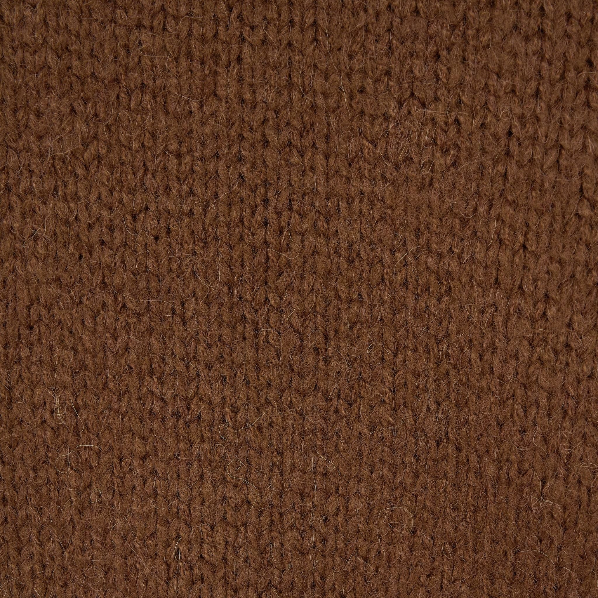 Halo Mohair Knit with V-neck and Long Sleeves