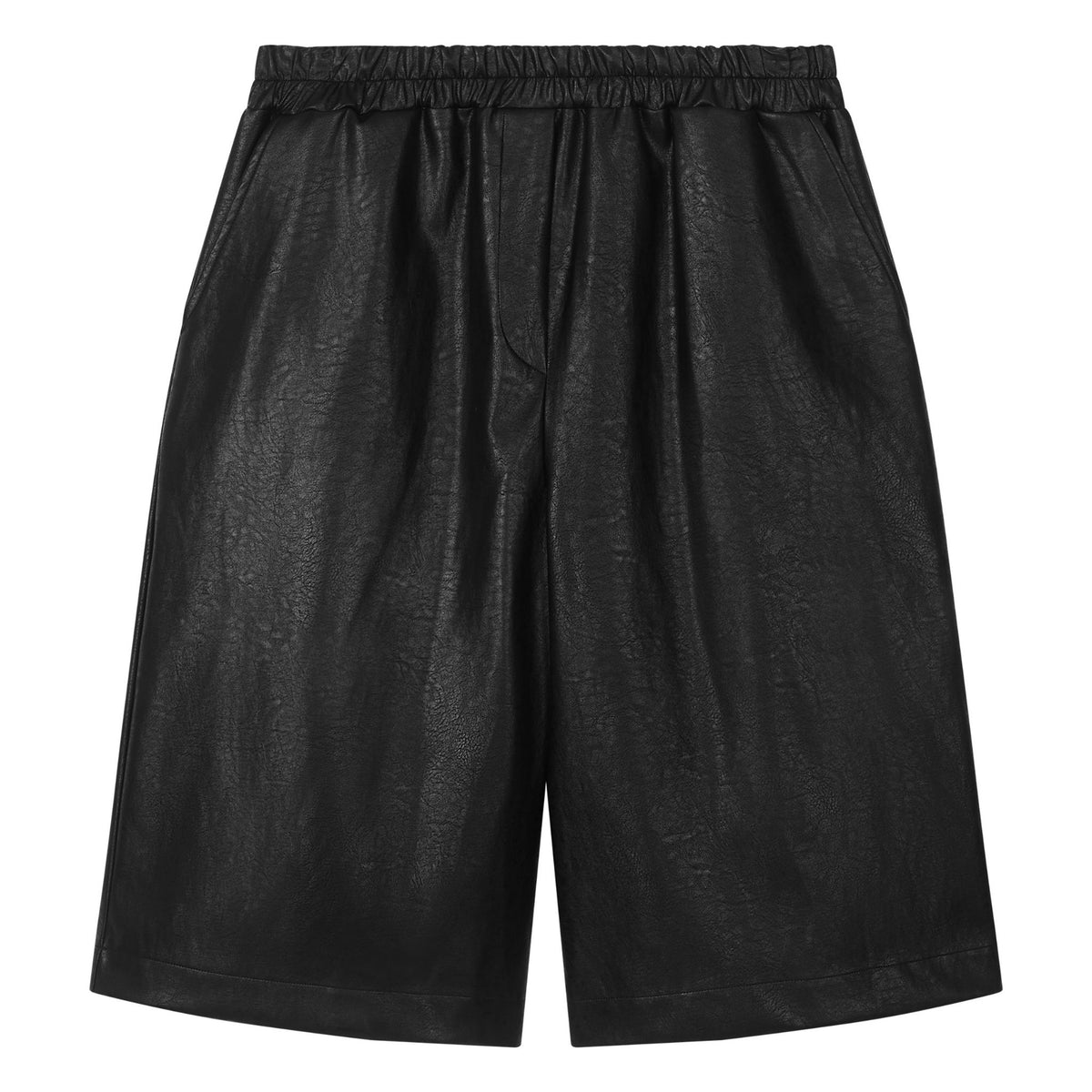 Black shorts on a white background