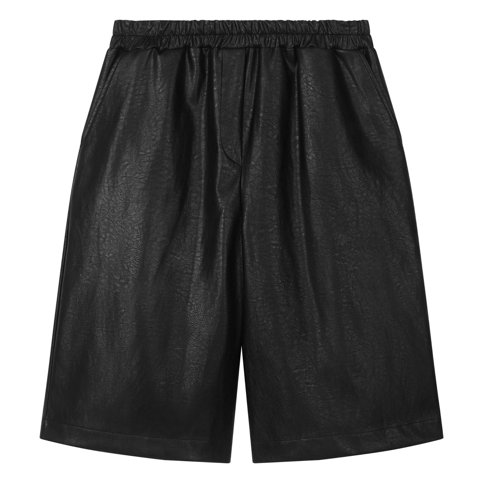 Black shorts on a white background