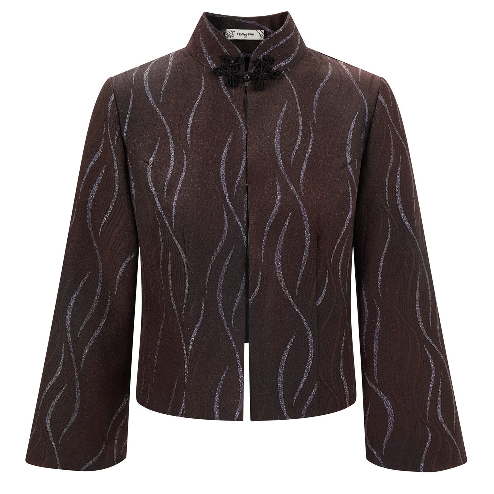 Ombre Brown Bell Sleeve Jacket