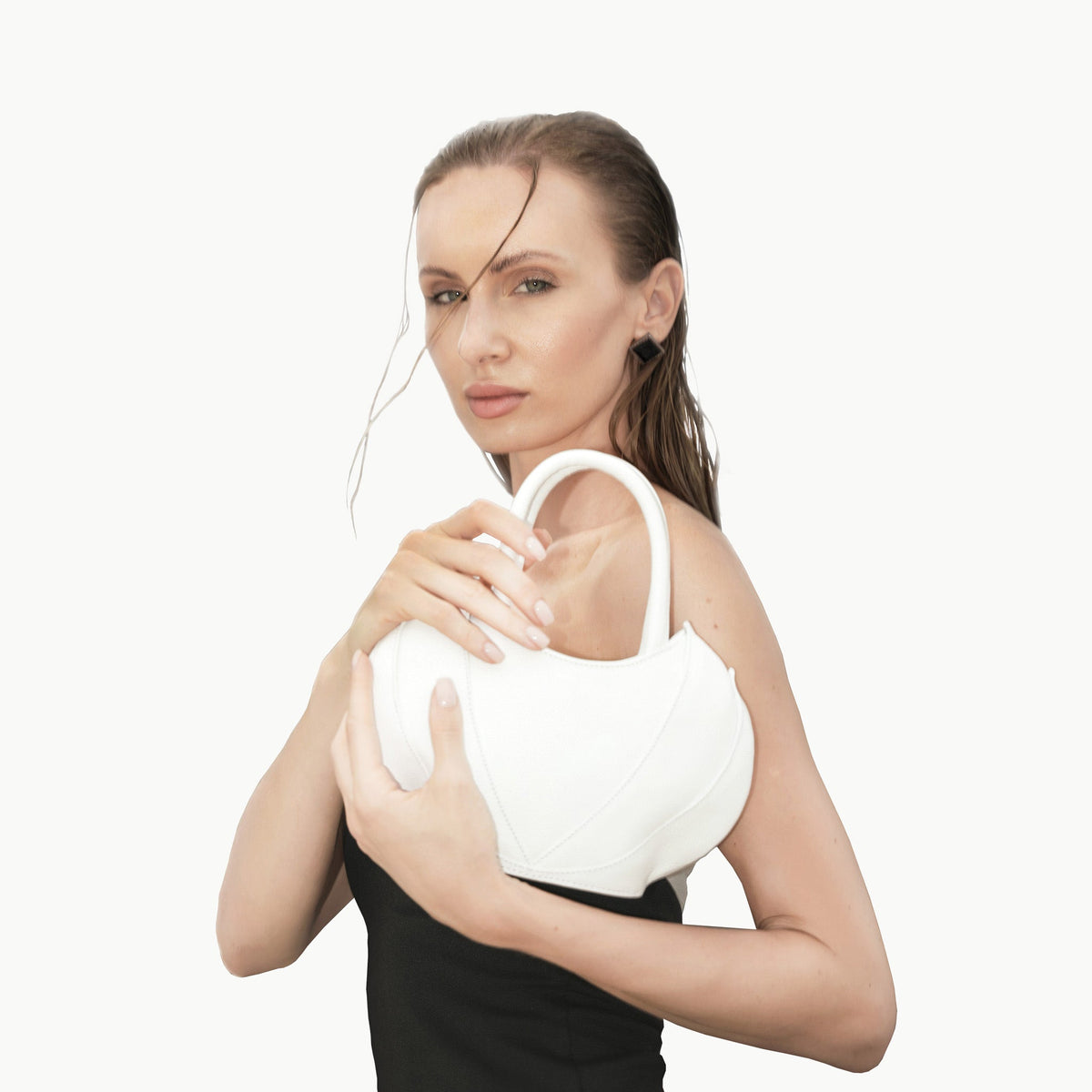 Etherea Leather Mini Bag White