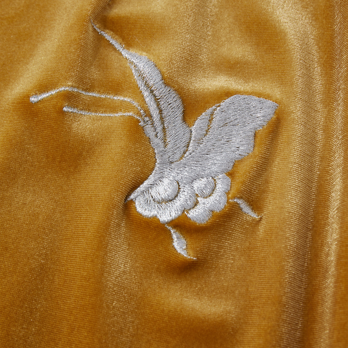 Orange Silver-Butterfly Fishtail Skirt