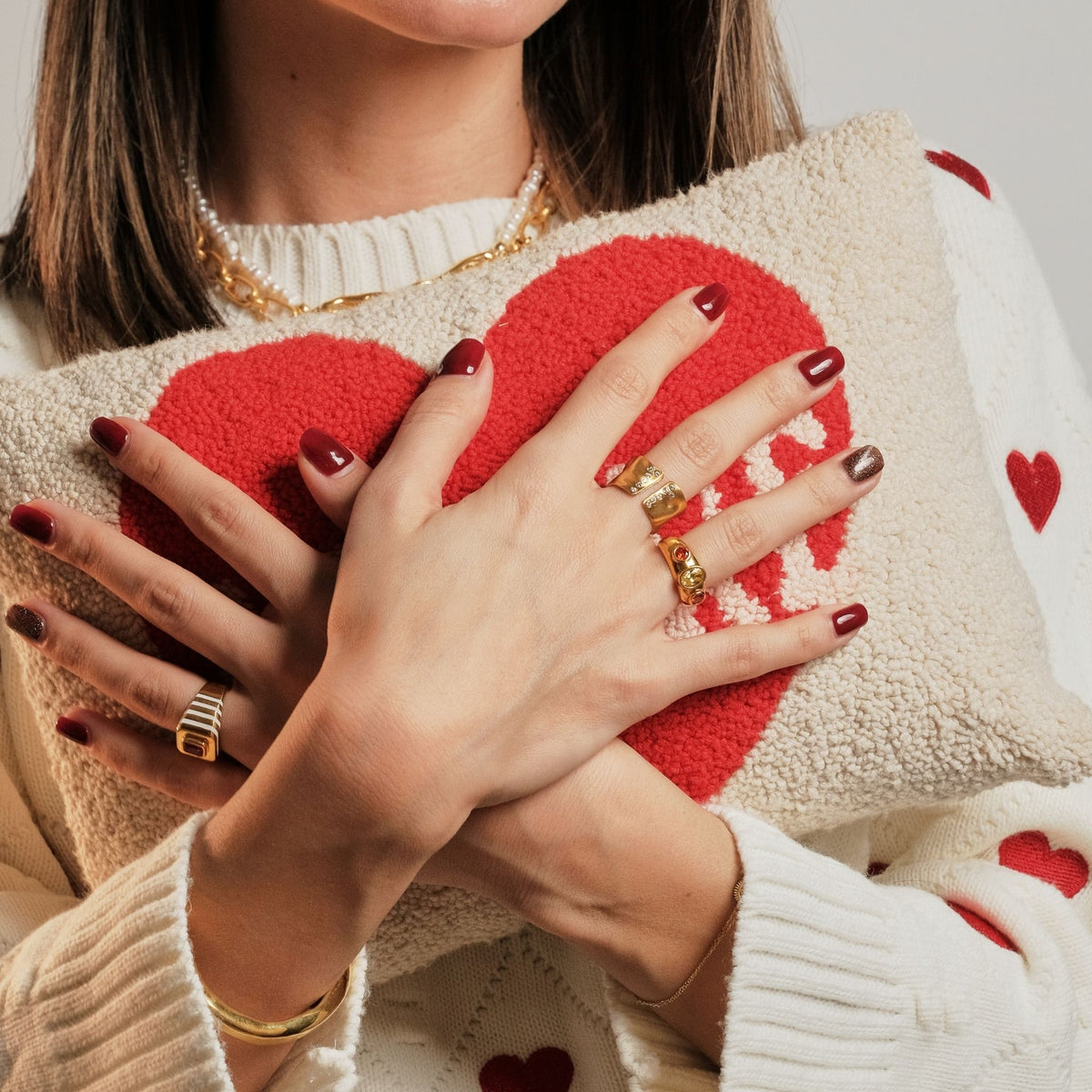 LINYA JEWELRY - Orange Yellow Stone Signet Ring, buy at DOORS NYC
