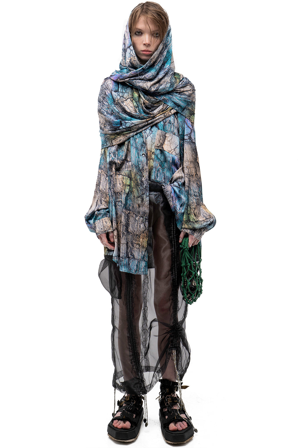 MASHAT -Organza Black Skirt, buy at doors. nyc