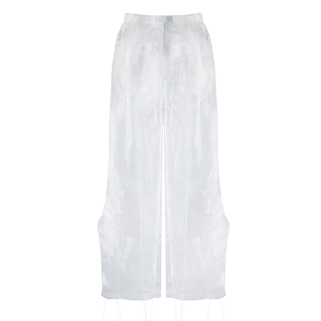 MASHAT - Organza White Pants, buy at doors. nyc