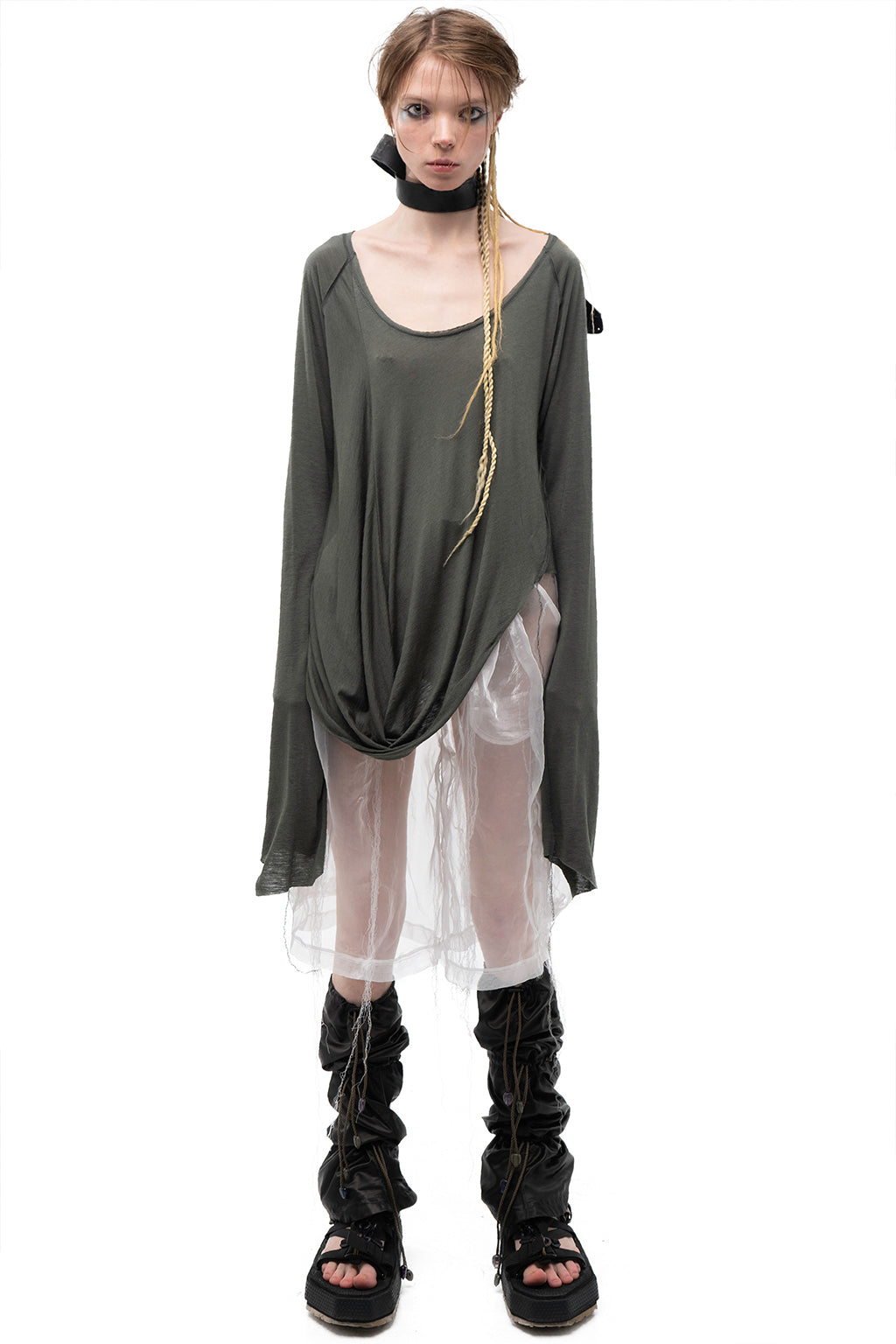 Organza White Shorts