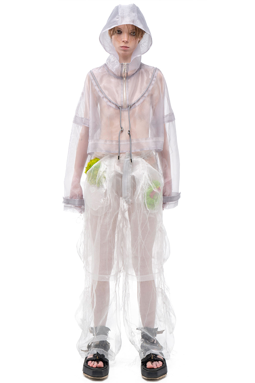 MASHAT -Organza White Shorts, buy at doors. nyc