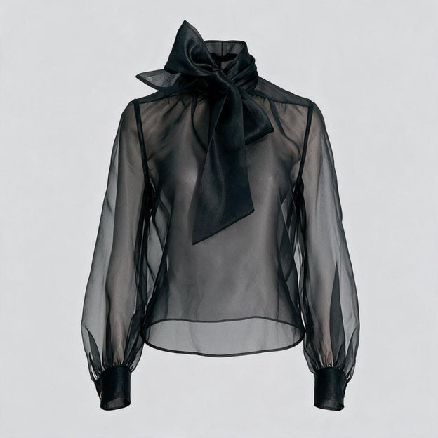 Organza Tie Blouse