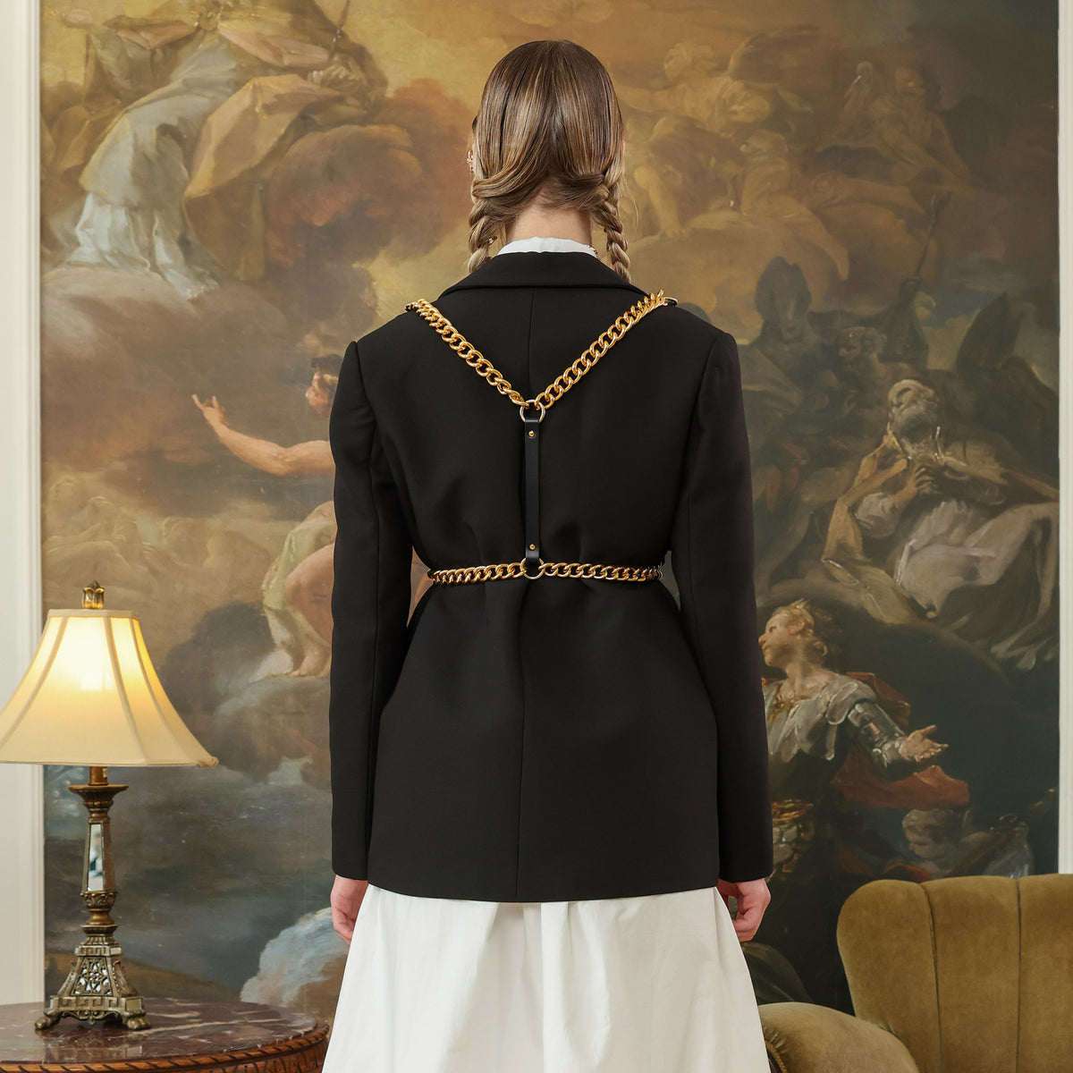 Black Vea Chained Harness