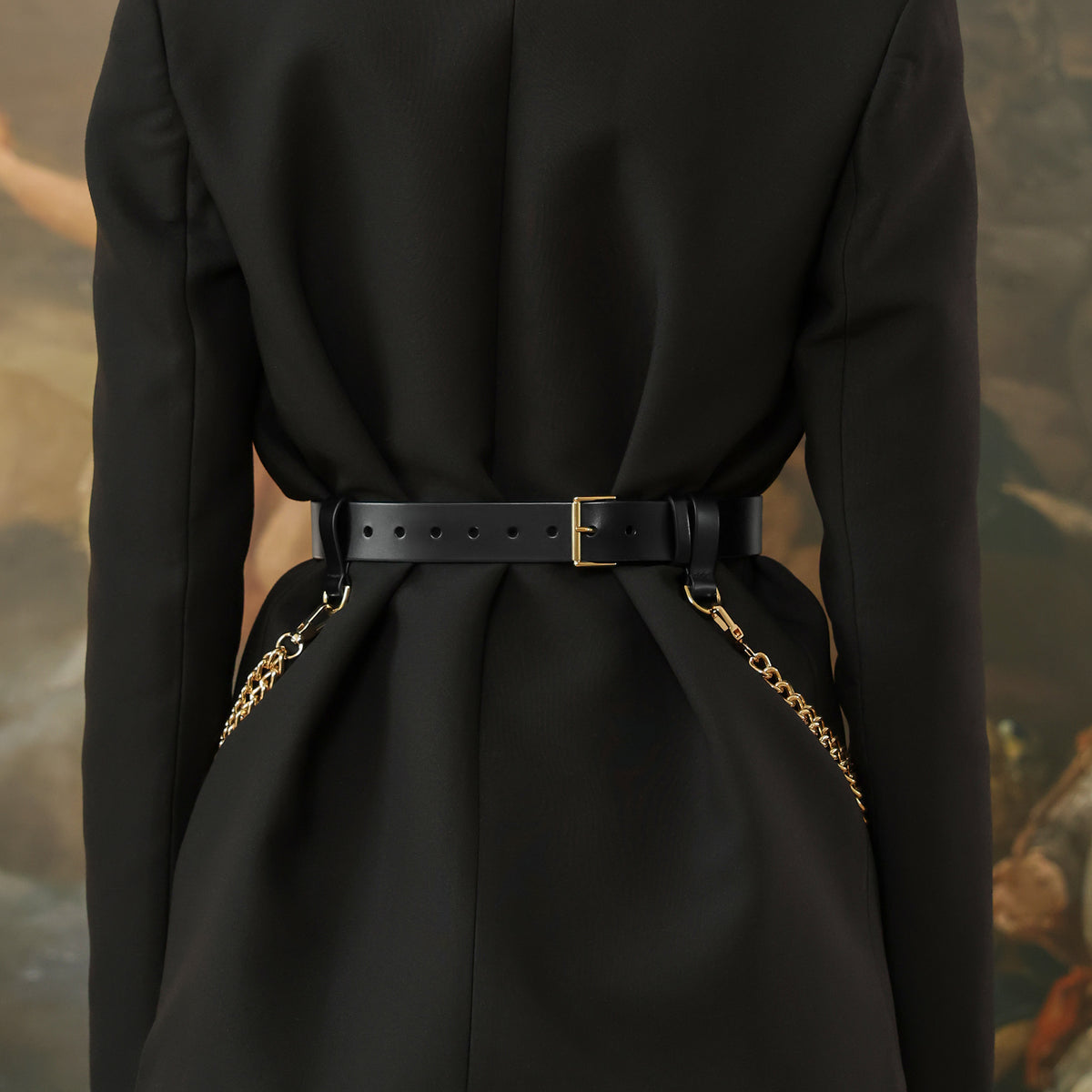 Black Neris Chained Belt
