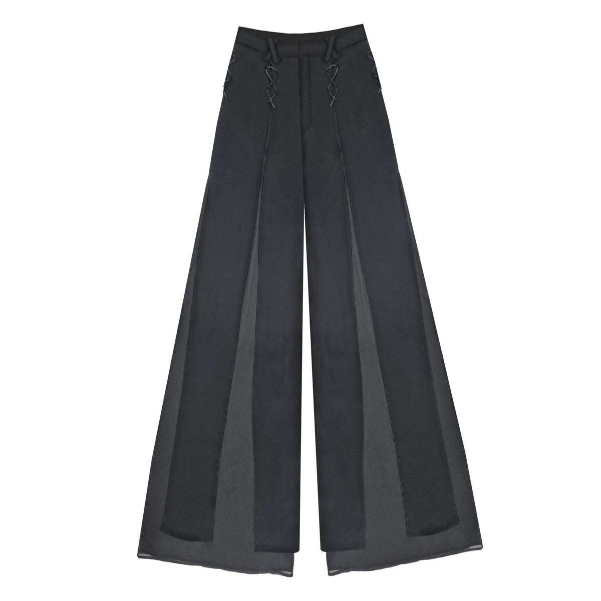 ELSA NILAJ - Paneled Flare Trousers, buy at DOORS NYC