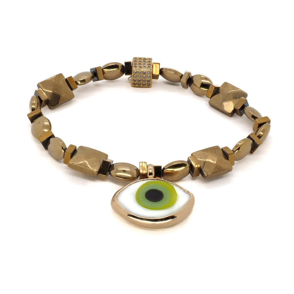 EBRU JEWELRY - Passion Green Eye Bracelet, buy at DOORS NYC