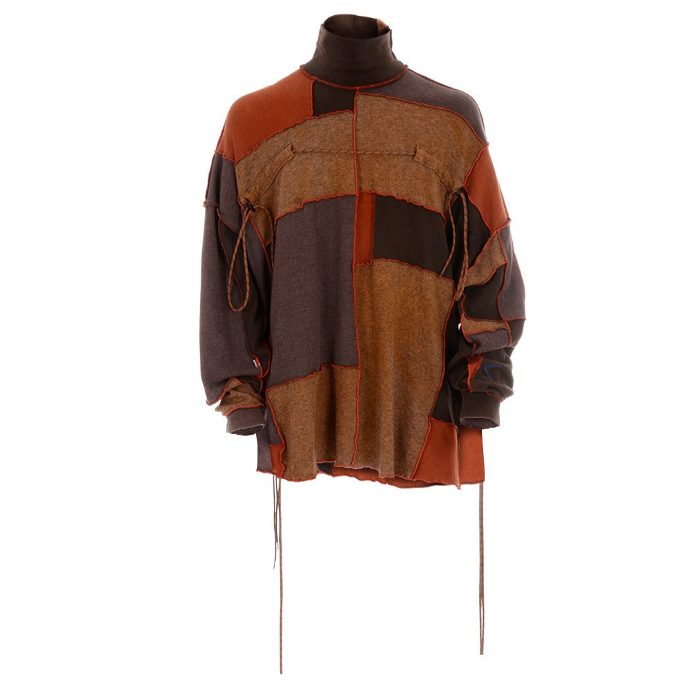 TURTLEHORN - Patched Shirt | Brown at DOORS NYC