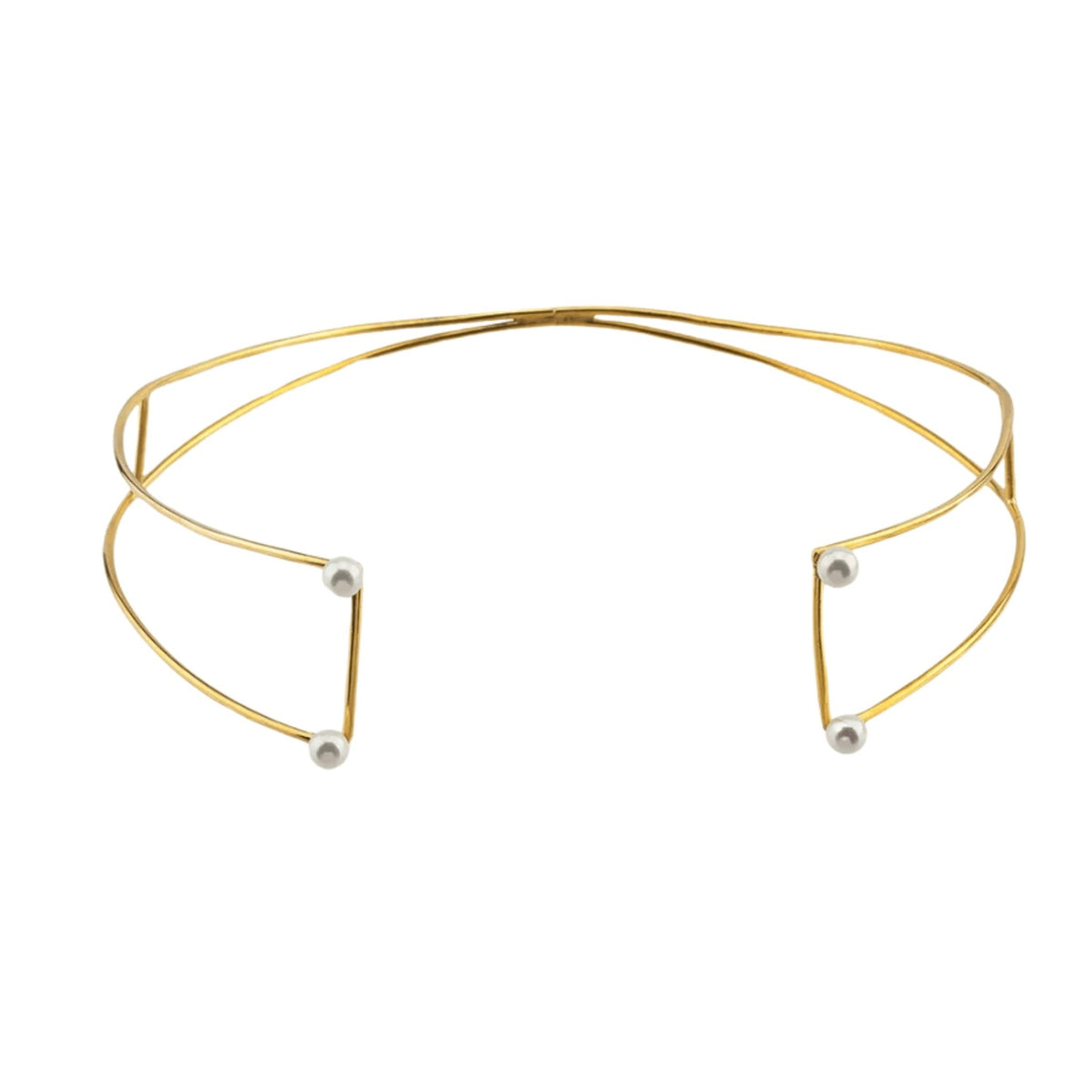 LINYA JEWELRY - Pearl Choker | Gold, buy at DOORS NYC