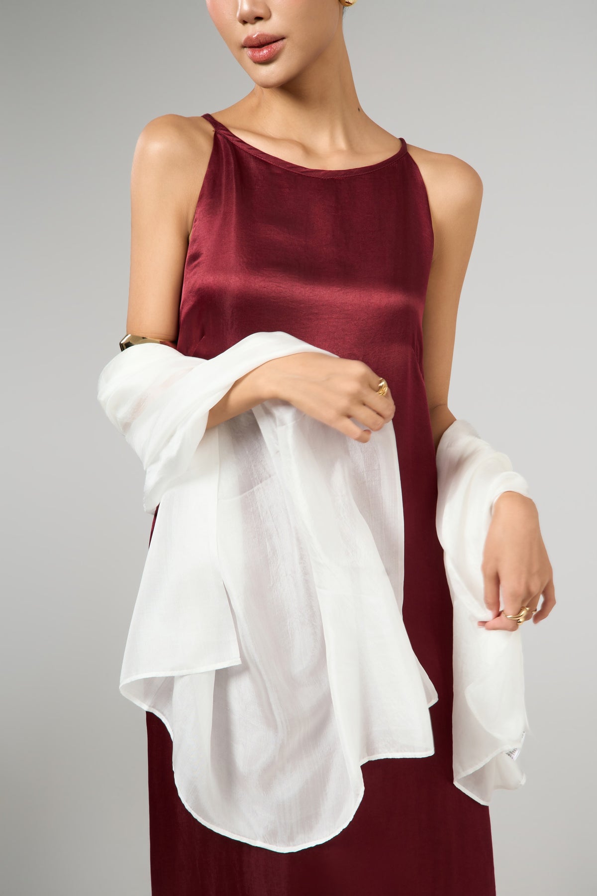 Pearl White Scarf