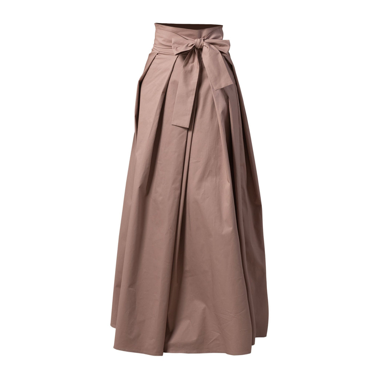 Peony Dusty Rose High Waist Cotton Skirt