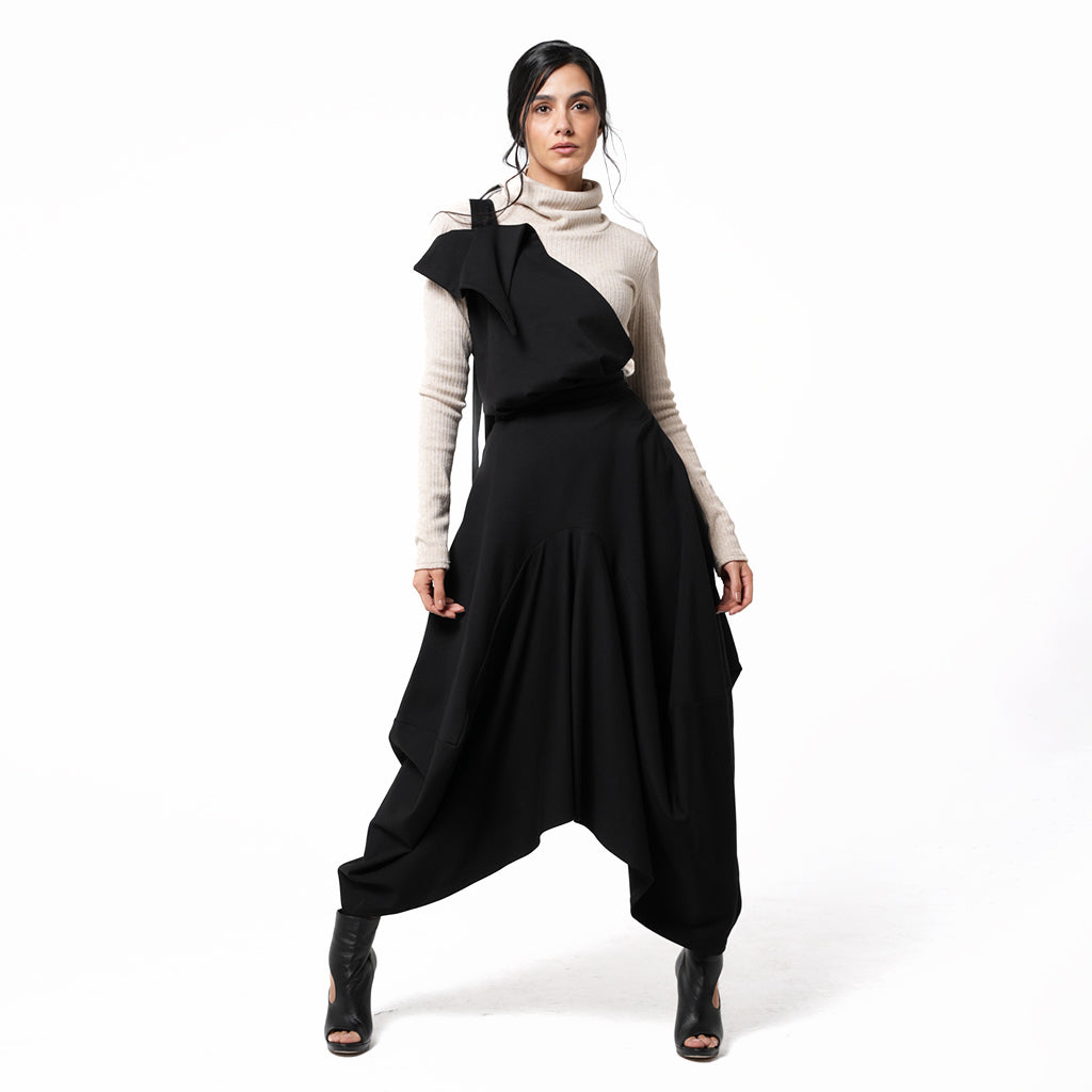 METAMORPHOZA - Pinafore Skirt | Black, buy at DOORS NYC
