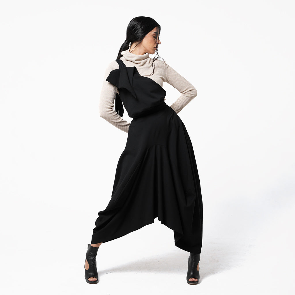 METAMORPHOZA - Pinafore Skirt | Black, buy at DOORS NYC