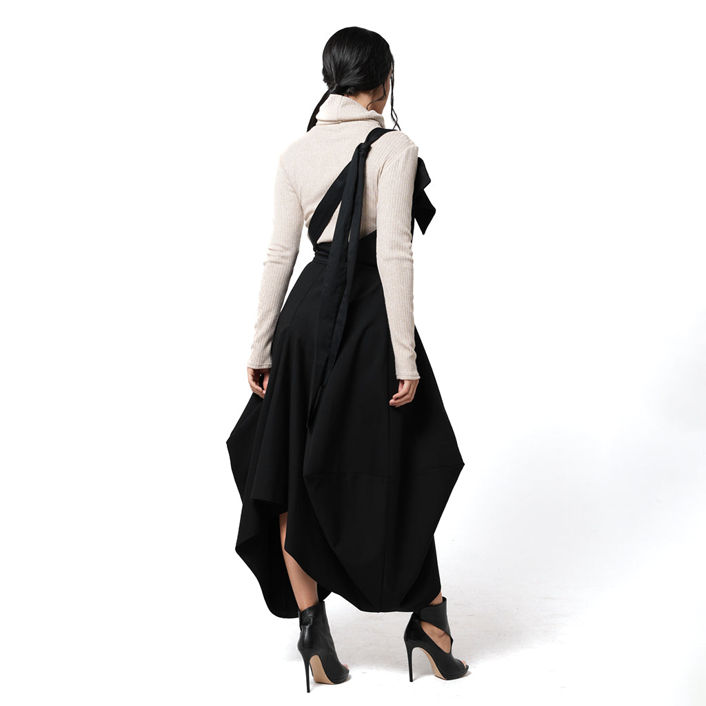 METAMORPHOZA - Pinafore Skirt | Black, buy at DOORS NYC