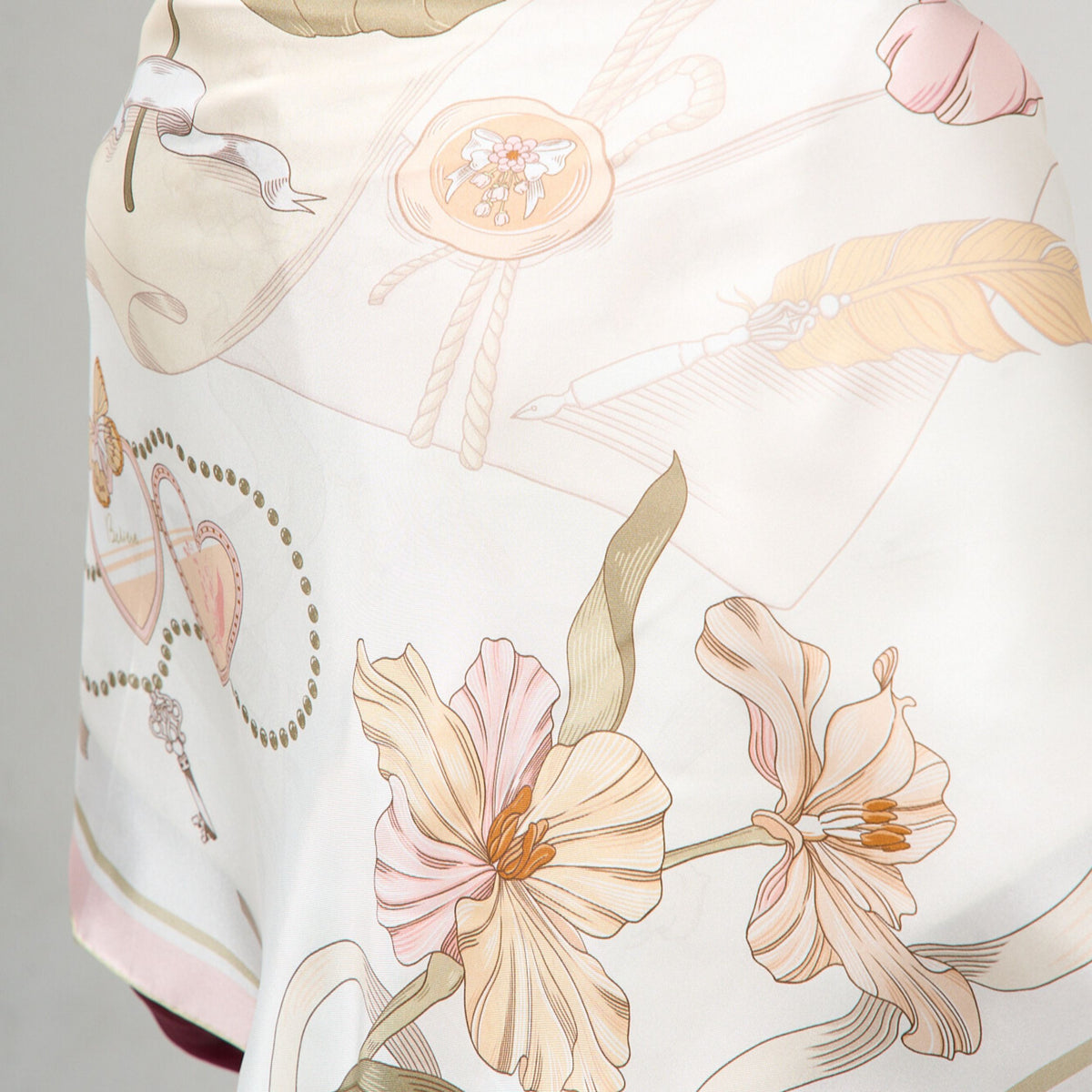 Ivory Ribbon Scarf