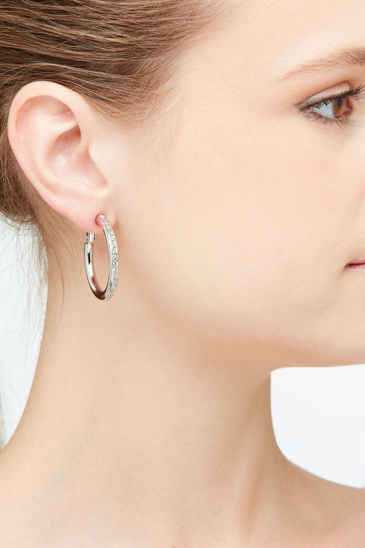 Platinum Crystal Earrings