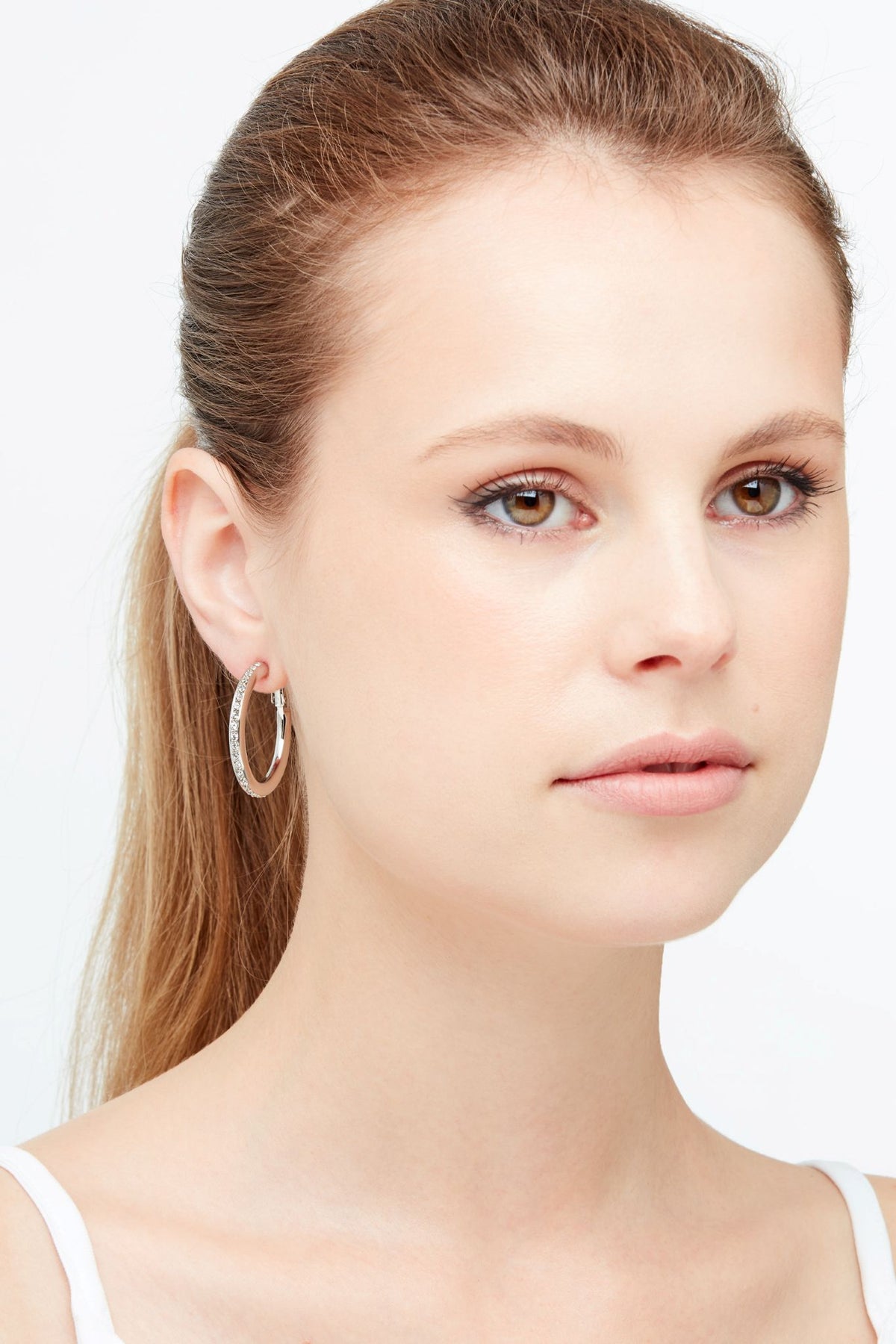 Platinum Crystal Earrings