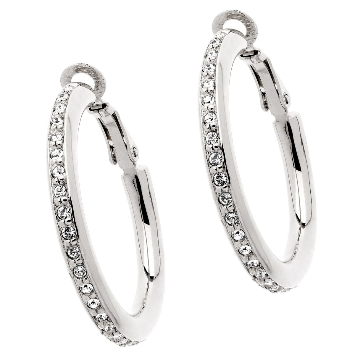 Platinum Crystal Earrings