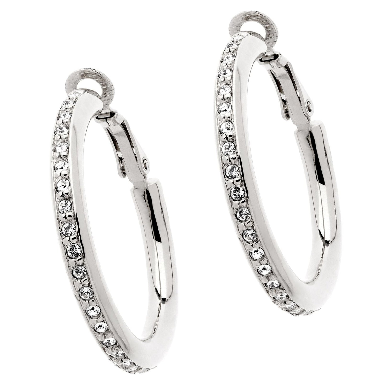 Platinum Crystal Earrings