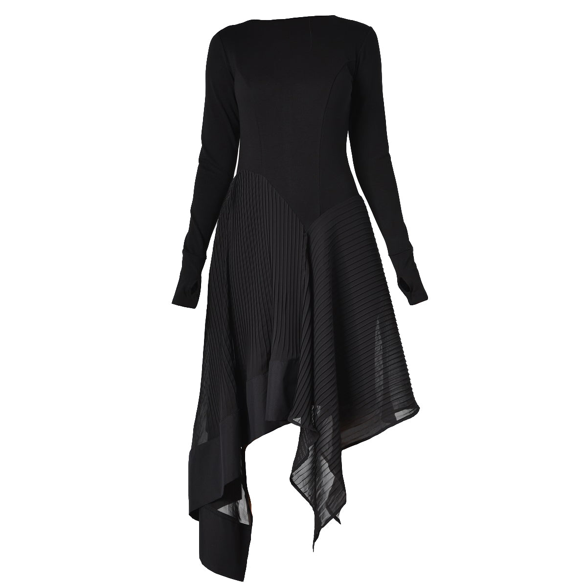 METAMORPHOZA - Pleated Dress | Black, buy at DOORS NYC