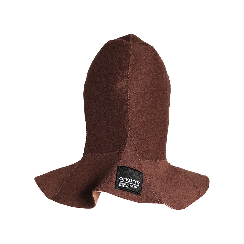 OTKUTYR - Reversable Cashmere Hat Scarf | Pink & Brown, buy at DOORS NYC